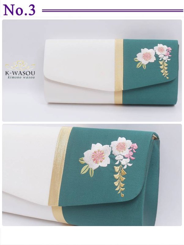 画像7: 【和装用 バック】手提げ 抱えバック 振袖用 刺繍バック高級 a5【振袖 成人式 小物】アウトレット フォーマルバック 新年会 入学式 (7)