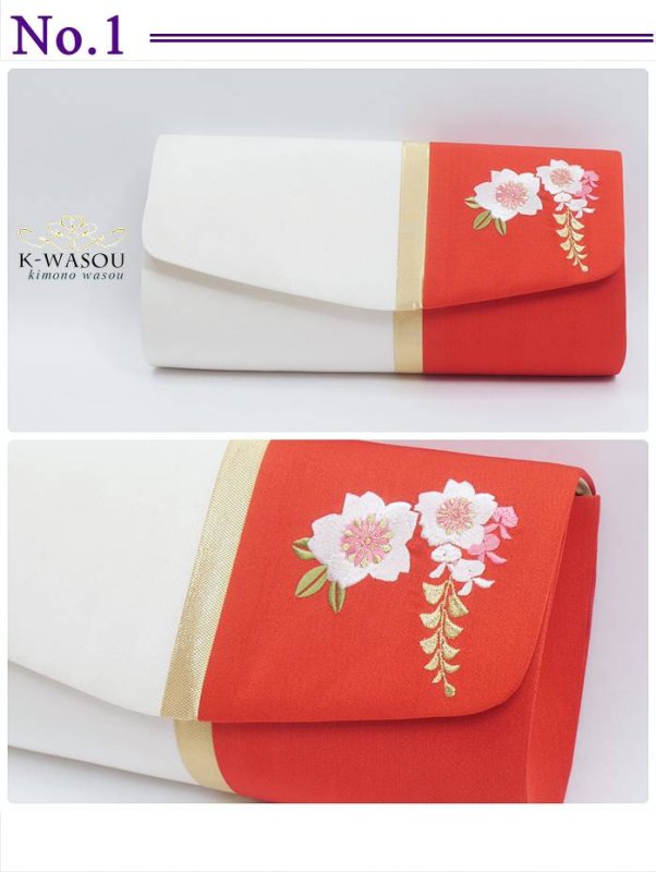 画像5: 【和装用 バック】手提げ 抱えバック 振袖用 刺繍バック高級 a5【振袖 成人式 小物】アウトレット フォーマルバック 新年会 入学式 (5)