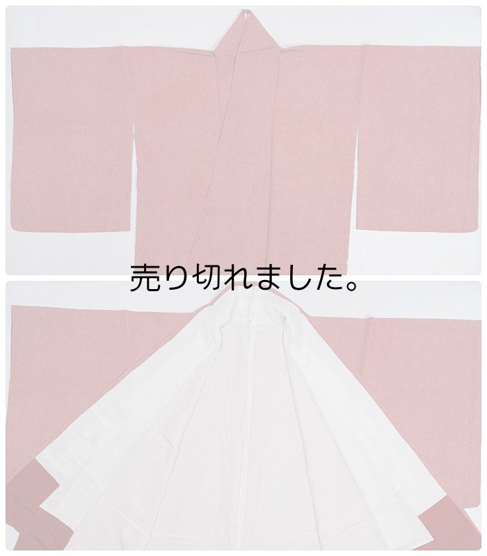 画像3: 江戸小紋袷 サメ小紋 無地着物 リサイクル小紋 鮫柄 身丈164cm 裄67cm MLサイズ リサイクル着物 a1m0m1y5 茶会 観劇 「中古」中古着物 正絹 美品 朱地 送料無料 (3)