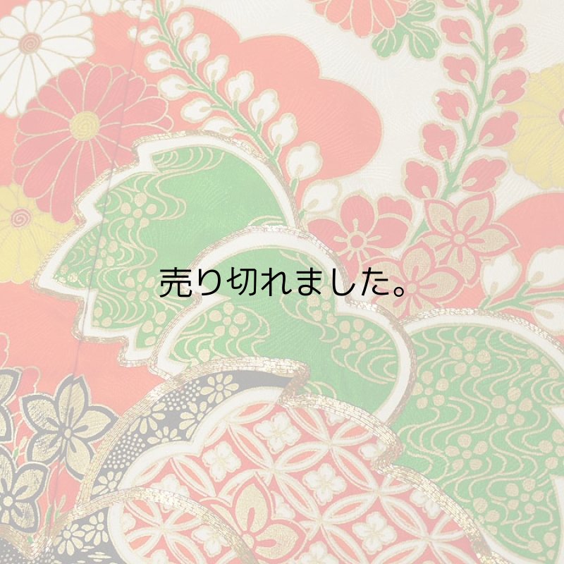 画像3: 正絹　リサイクル7才祝着、帯、襦袢セット (3)